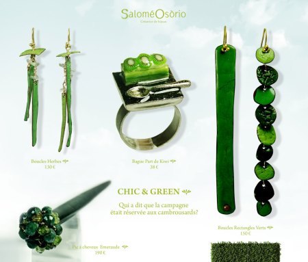 Planche de Bijoux Chic et Green Salomé Osorio